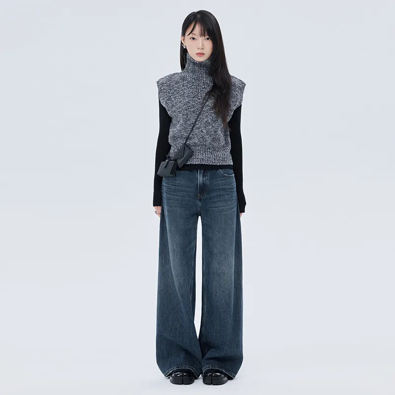 SOON FLOWER Jeans Women's Blue-3