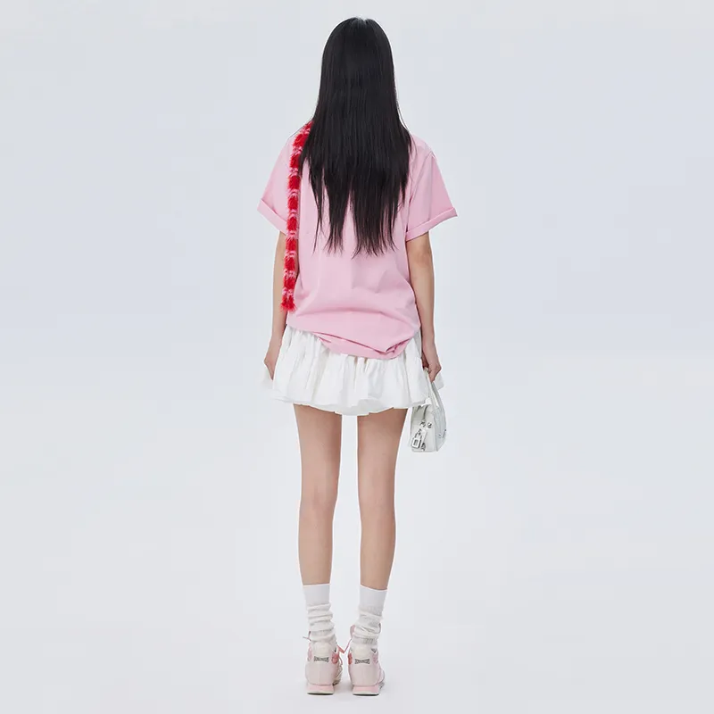 SOON FLOWER Casual Short Skirts Women's White-6