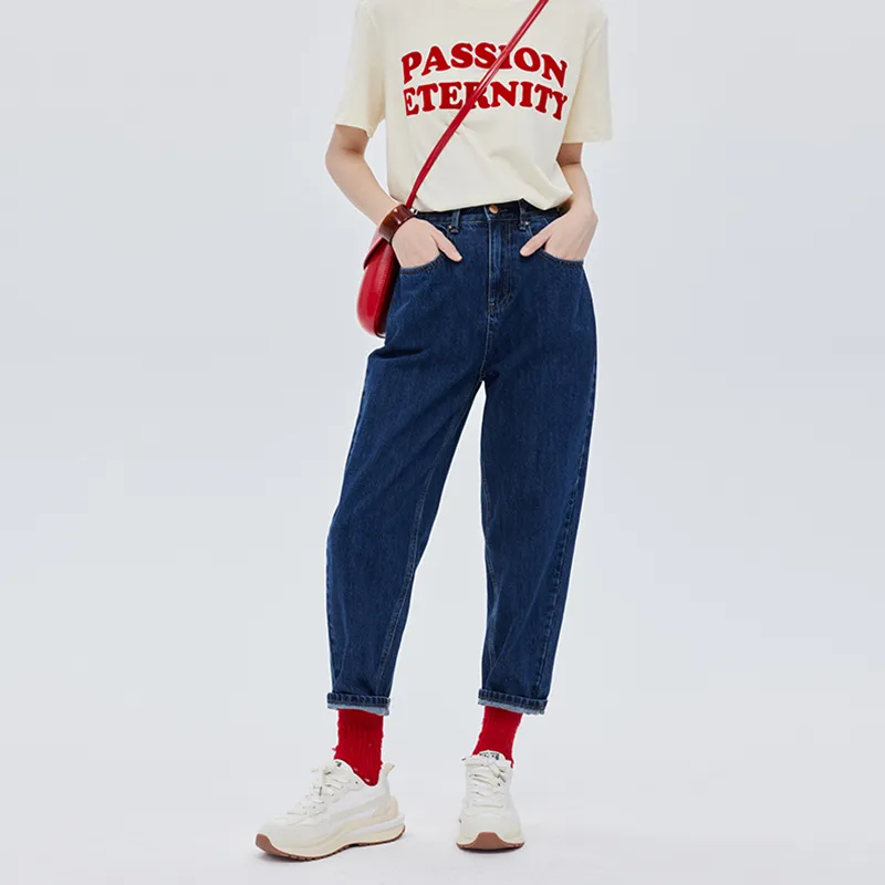 SOON FLOWER Jeans Women's Blue-2