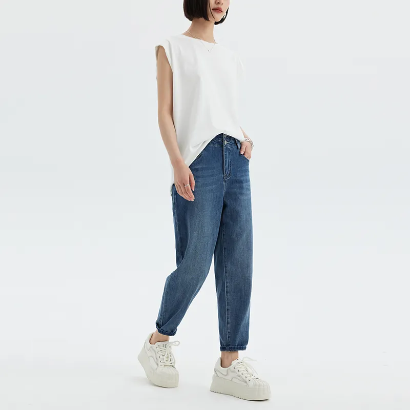 SOON FLOWER Jeans Women's Blue-3