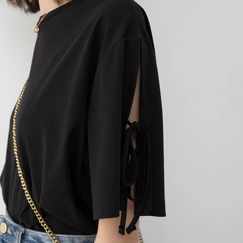 SOON FLOWER T Shirt Women's Black-2