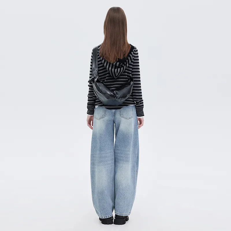SOON FLOWER Jeans Women's Light Blue-3
