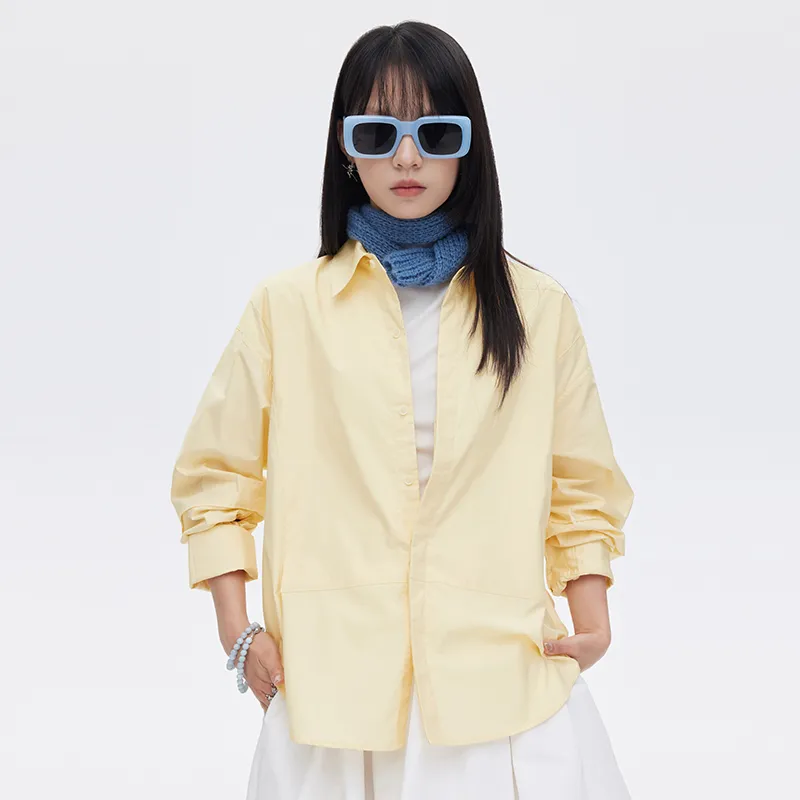 SOON FLOWER Shirt Women's Light Yellow-4
