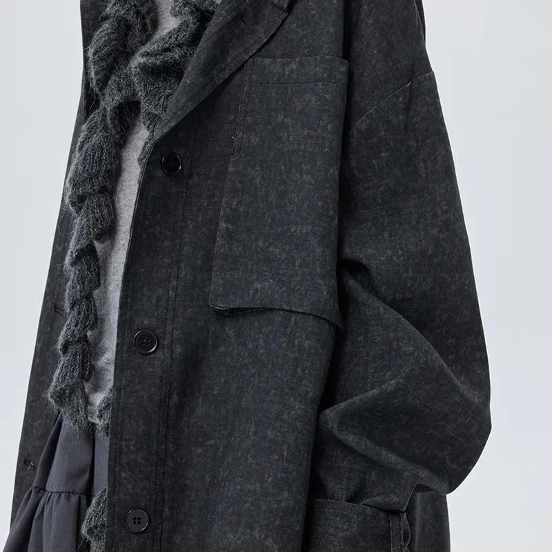 SOON FLOWER Jackets & Coats Unisex Stone Gray-12