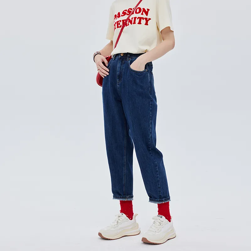 SOON FLOWER Jeans Women's Blue-3
