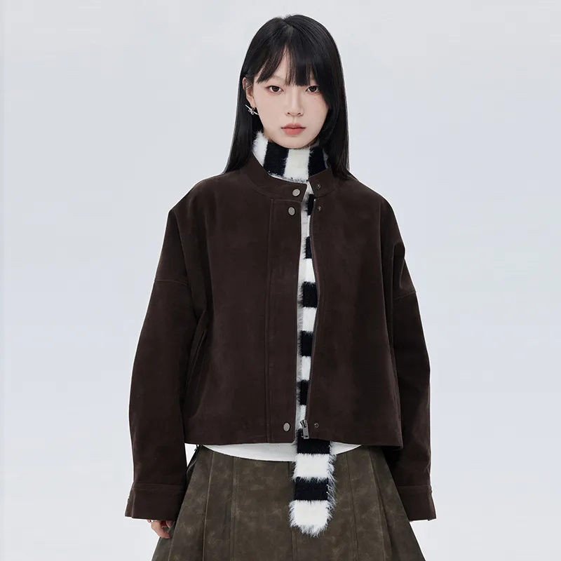 SOON FLOWER Jacket Women's Coffee-2