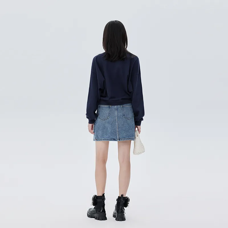 SOON FLOWER Sweatshirt Women's Dark Blue-6