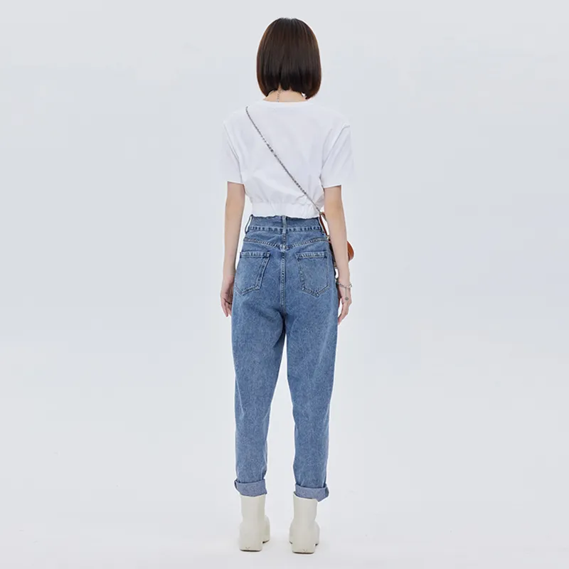 SOON FLOWER Jeans Women's Blue-4