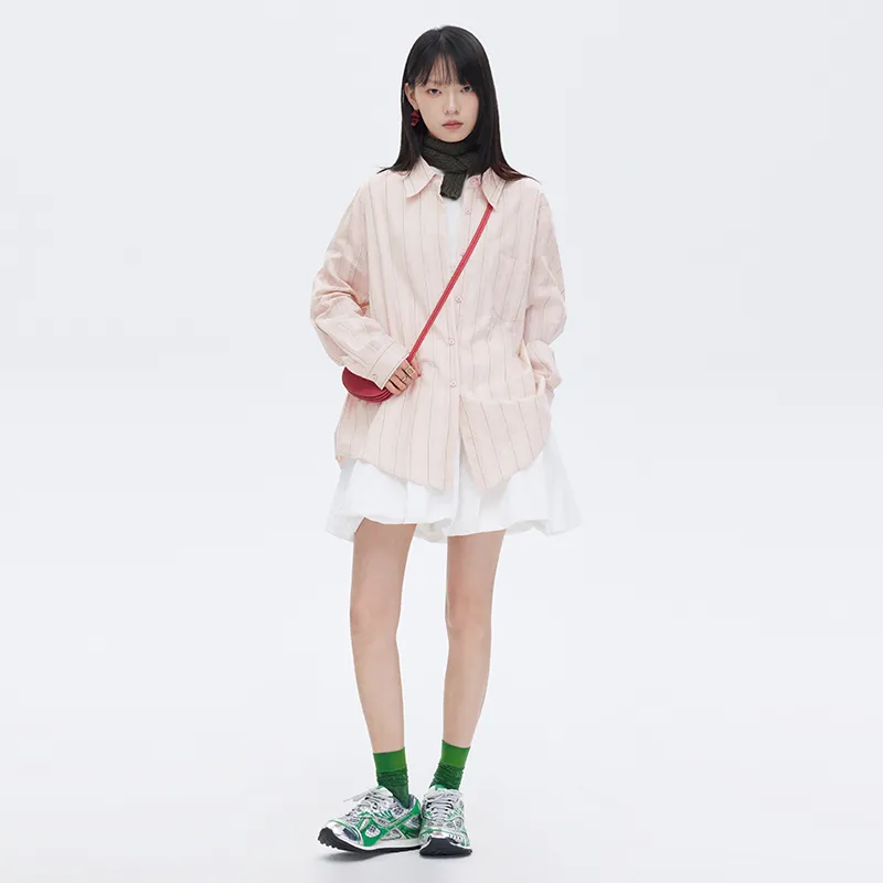 SOON FLOWER Shirts Women's Pink-2