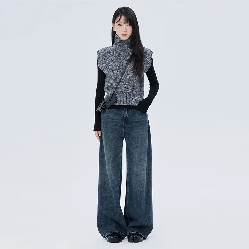 SOON FLOWER Jeans Women's Blue-2