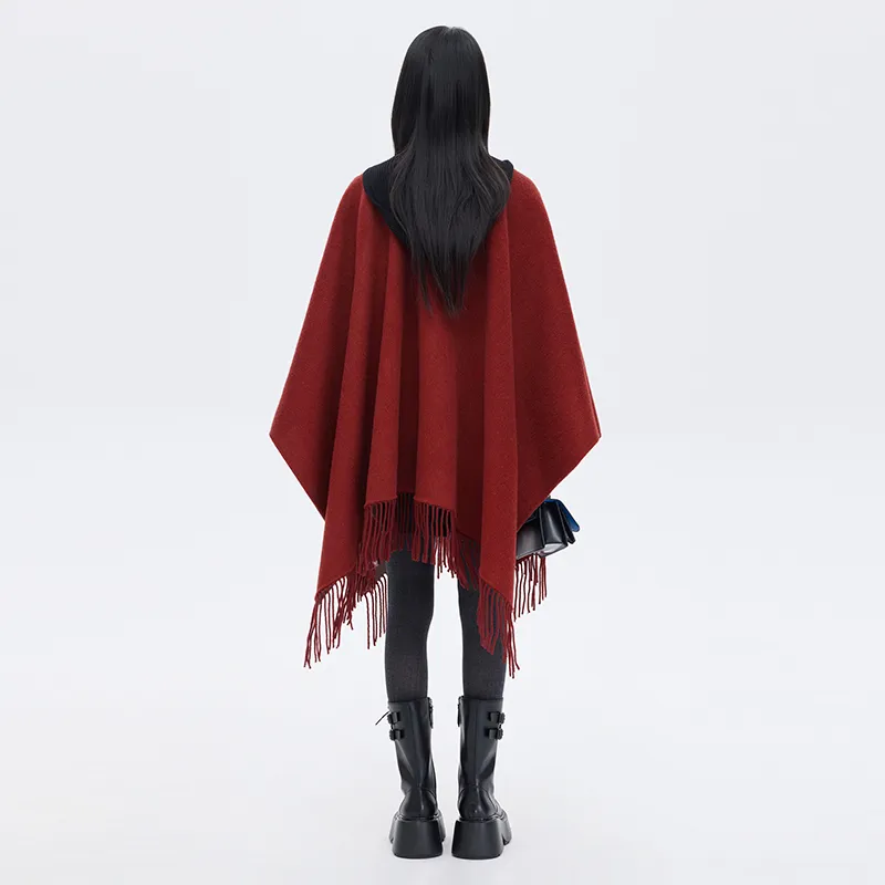 SOON FLOWER Coat Women's Burgundy-2