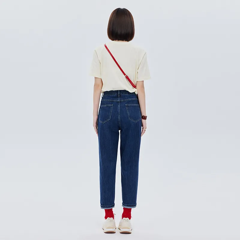 SOON FLOWER Jeans Women's Blue-4