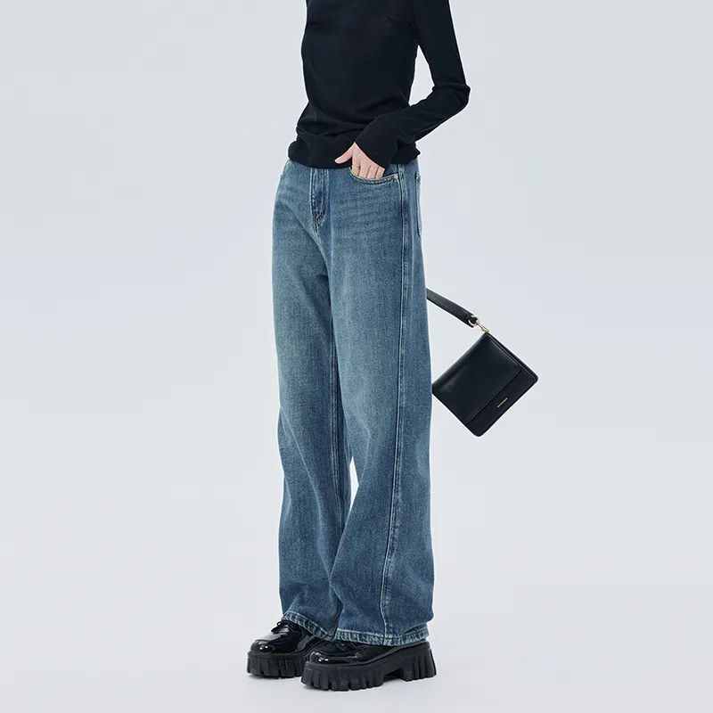 SOON FLOWER Jeans Women's Blue-2