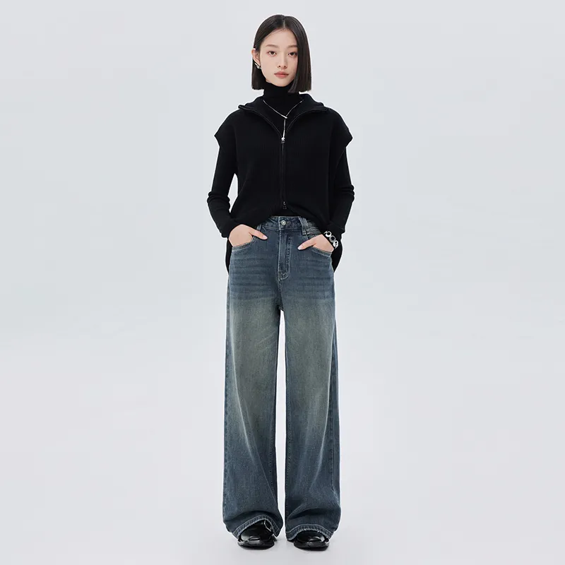 SOON FLOWER Jeans Women's Nano Blue-2