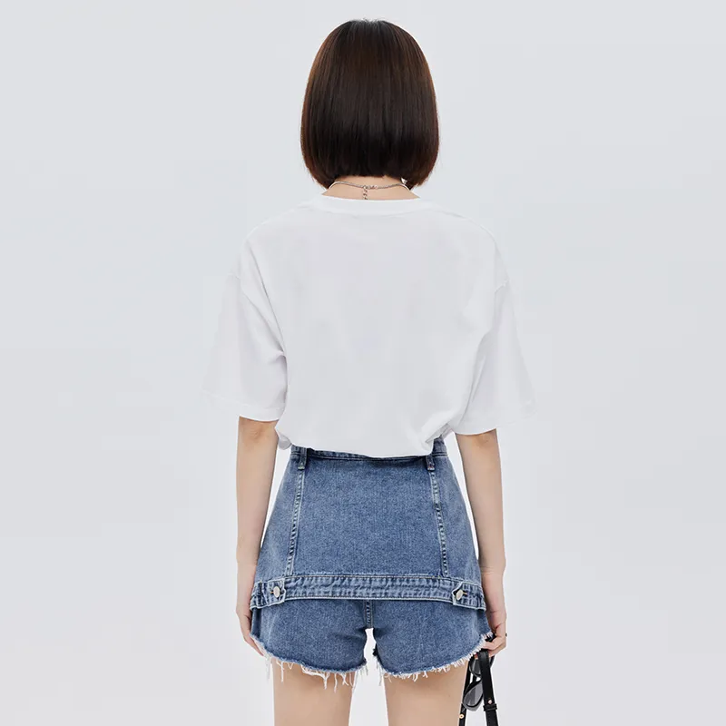 SOON FLOWER Summer T Shirt Women's White-2