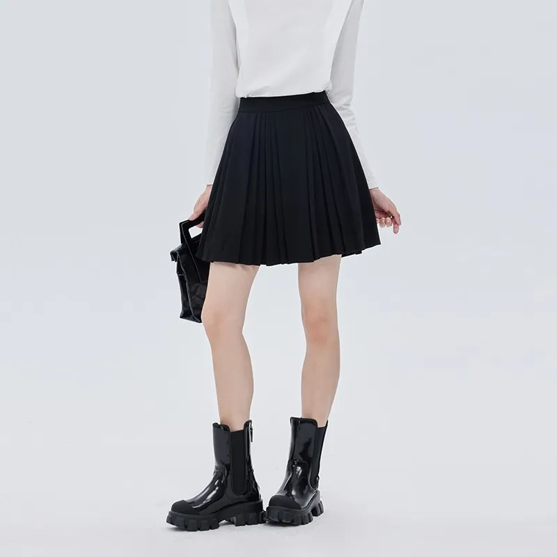 SOON FLOWER Casual Short Skirts Women's Black-3