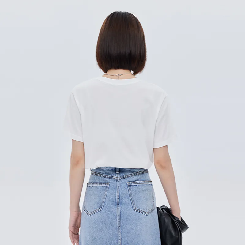 SOON FLOWER T Shirt Women's White-2