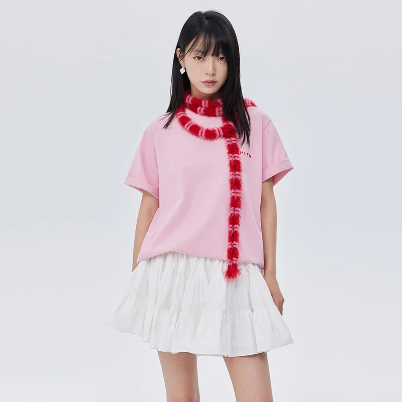 SOON FLOWER Casual Short Skirts Women's White-4