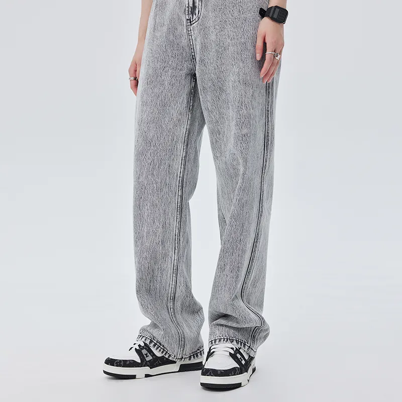 SOON FLOWER Jeans Women's Heather Gray-3