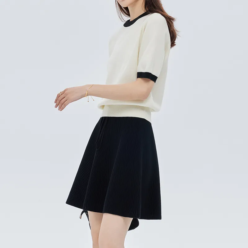 SOON FLOWER Casual Short Skirts Women's Black-7