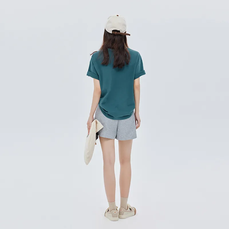 SOON FLOWER Casual Shorts Women's Gray-6