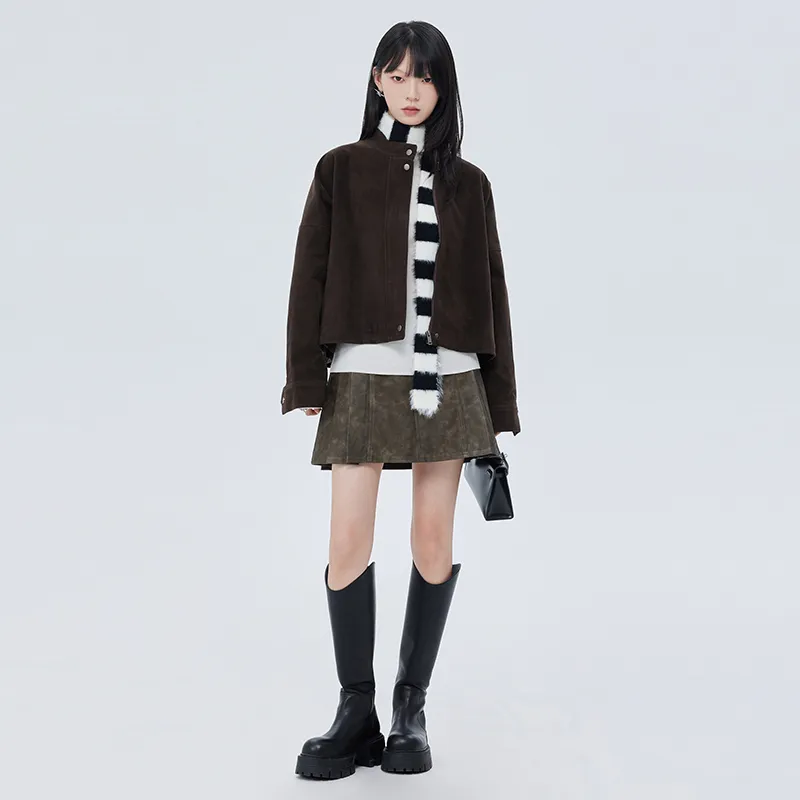 SOON FLOWER Jacket Women's Coffee-3