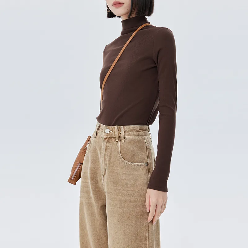 SOON FLOWER Spring Jeans Women's Khaki-6