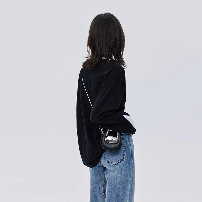 SOON FLOWER T Shirt Women's Black Summer-2