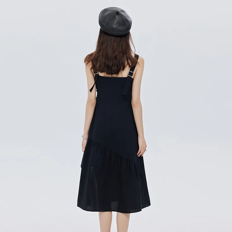SOON FLOWER Slip Dresses Women's Black-2