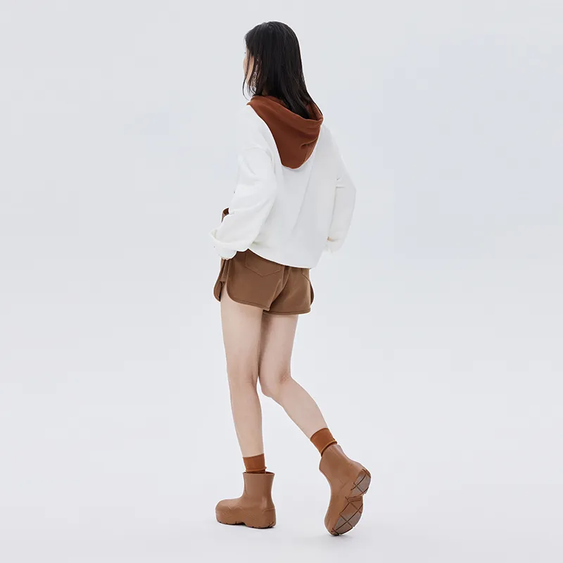 SOON FLOWER Spring And Autumn Sweatshirt Women's White-2