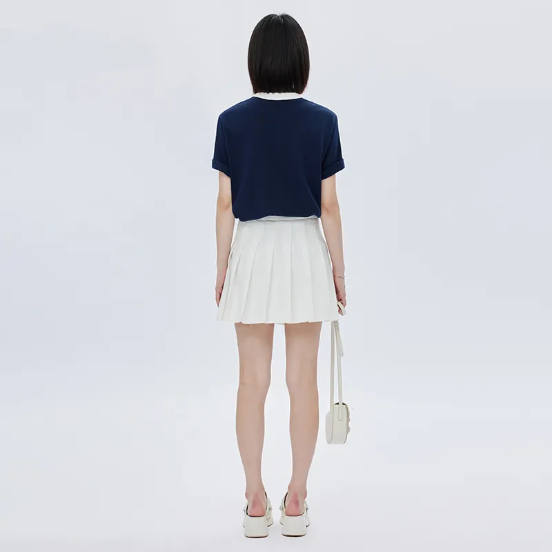 SOON FLOWER T Shirt Women's Navy Blue-2