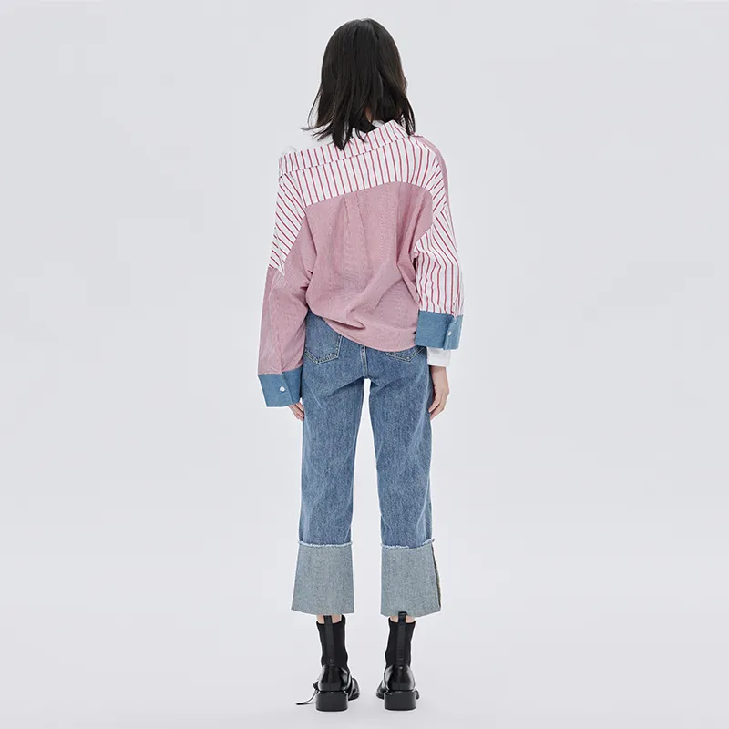 SOON FLOWER Jeans Women's Blue-2