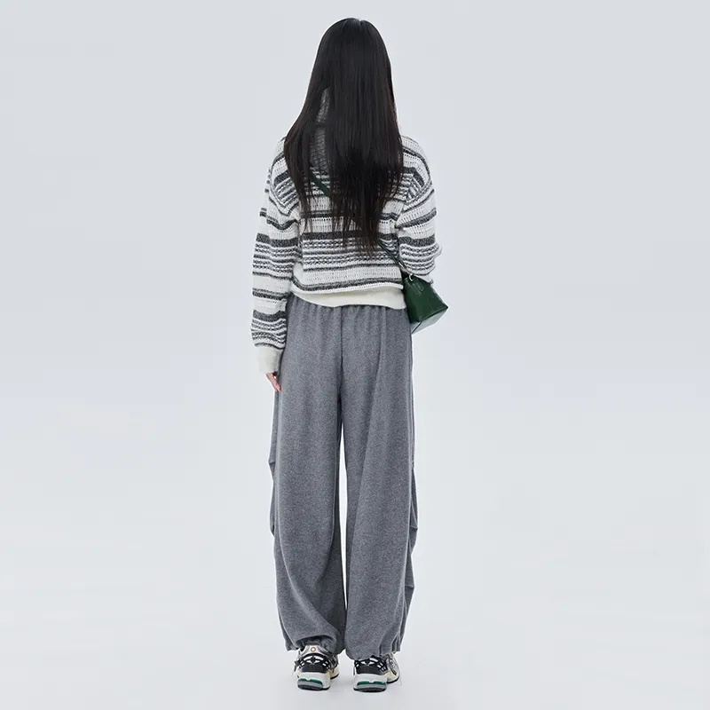 SOON FLOWER Casual Pants Women's Gray-6