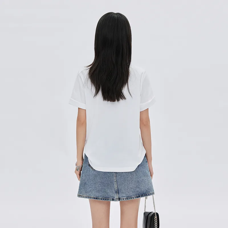 SOON FLOWER T Shirt Women's White-2