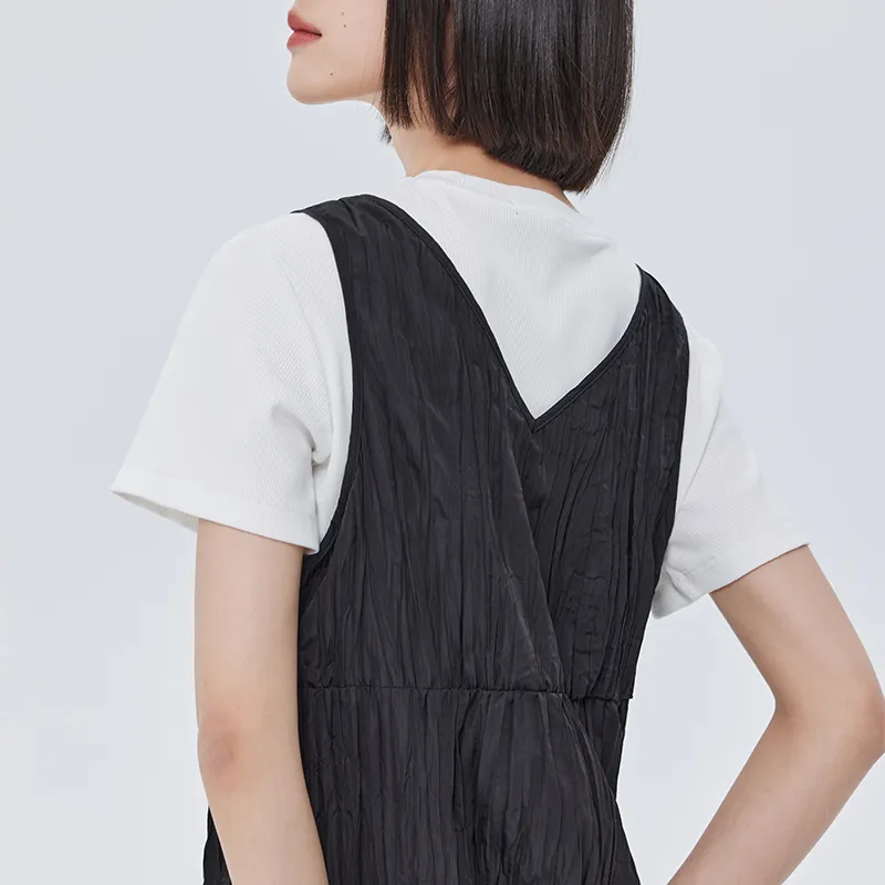 SOON FLOWER Slip Dresses Women's Black-2