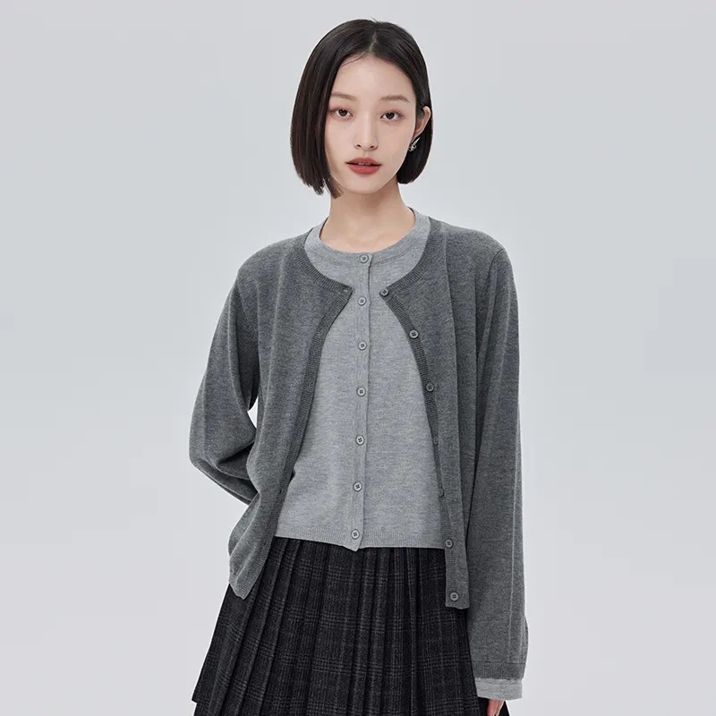 SOON FLOWER Knitwear Women's Gray-4