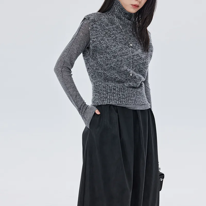 SOON FLOWER Leather Long Skirts Women's-12
