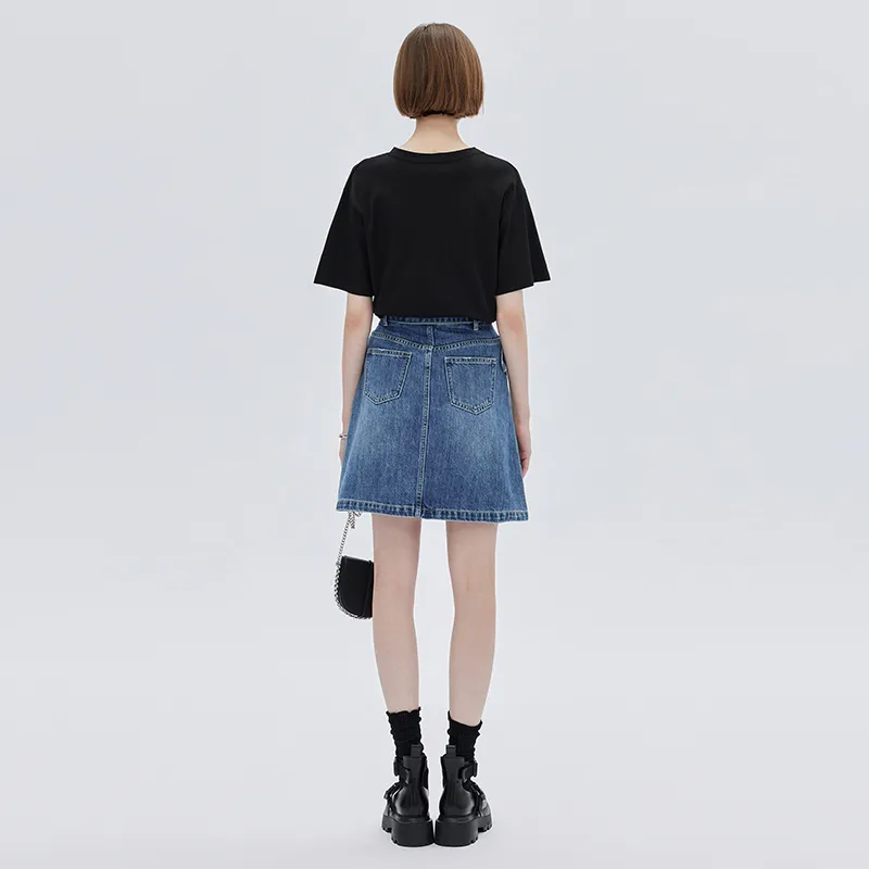 SOON FLOWER Drop Shoulder Sleeve T Shirt Women's-2
