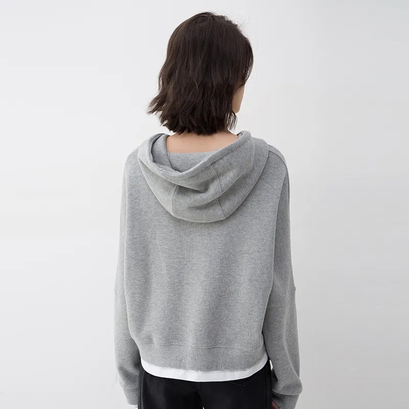 SOON FLOWER Sweatshirt Women's Gray-2