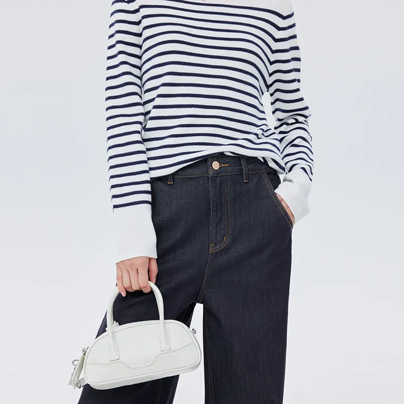 SOON FLOWER Spring Jeans Women's Prussian Blue-4