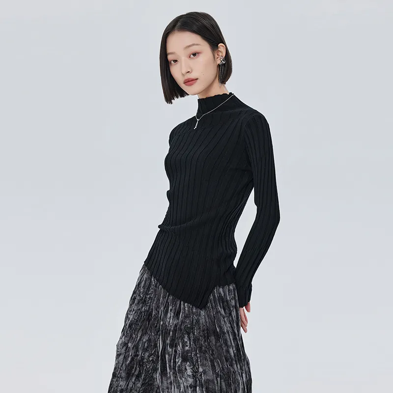 SOON FLOWER Casual Long Skirts Women's Black-5