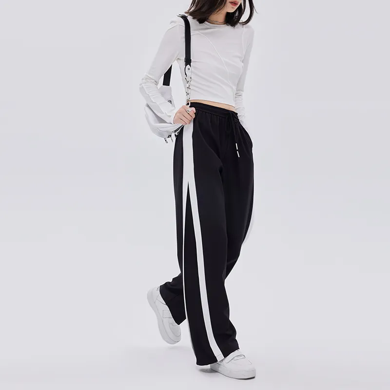SOON FLOWER Casual Pants Women's Black-2