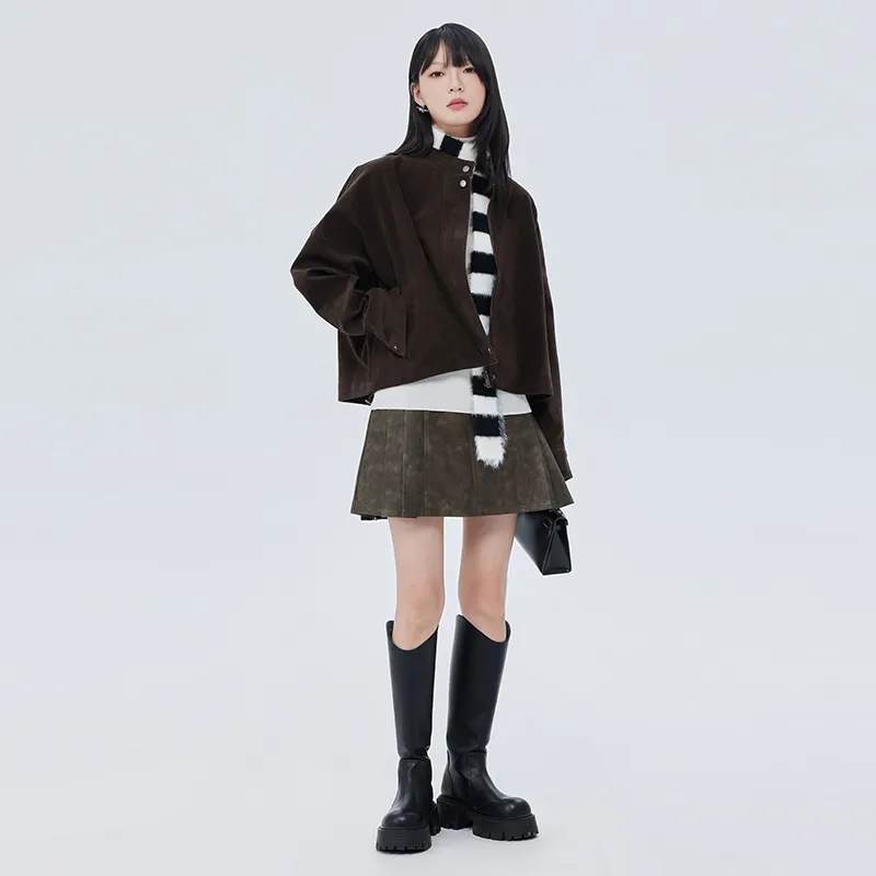 SOON FLOWER Jacket Women's Coffee-4