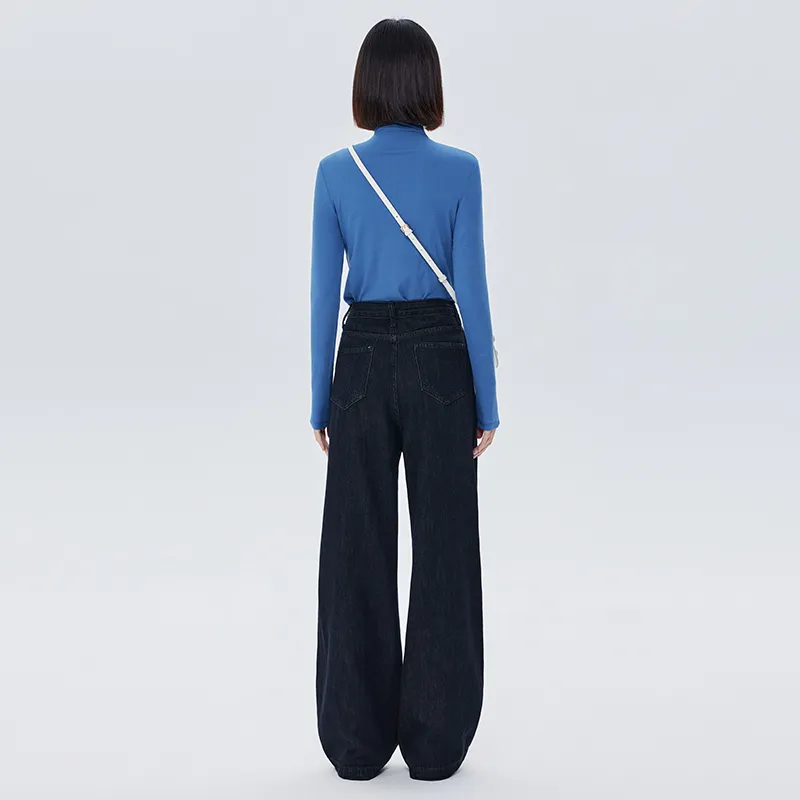 SOON FLOWER Jeans Women's Ink Blue-4