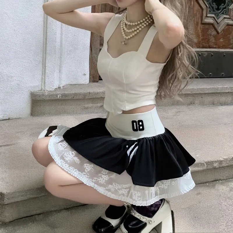 BEAR UNION Casual Short Skirts Women's Black-4