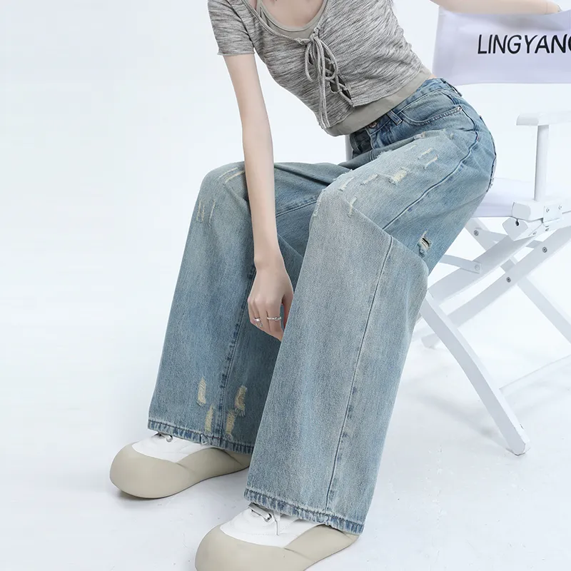 BEAR UNION Jeans Women's Light Blue-4