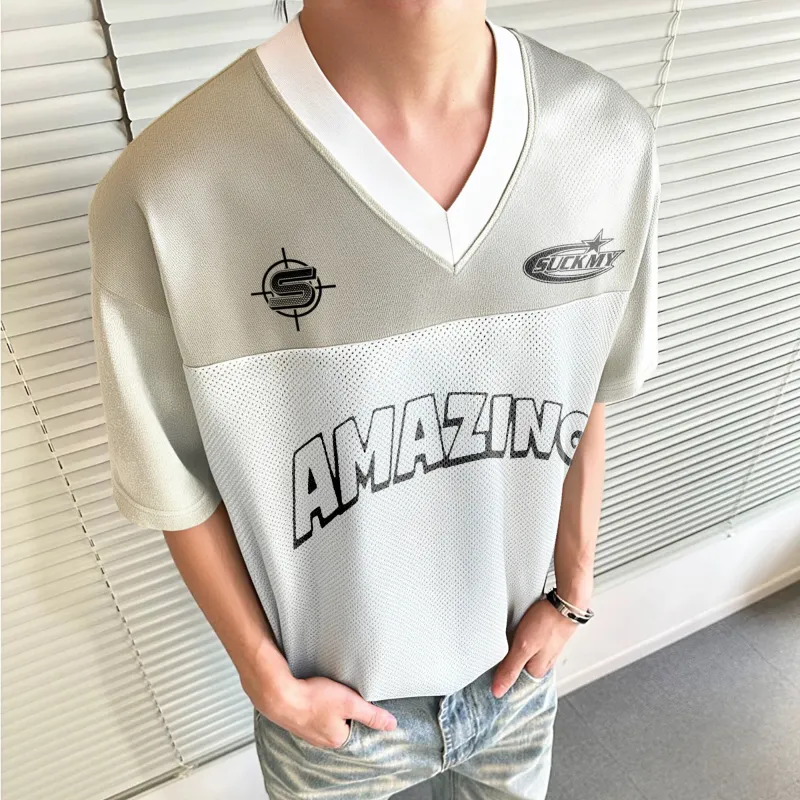 BEAR UNION Drop Shoulder Sleeve T Shirt Unisex Apricot-3