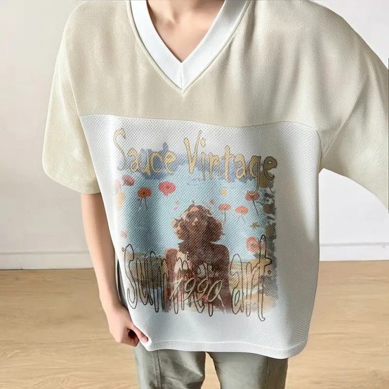 BEAR UNION T Shirt Unisex Apricot-2