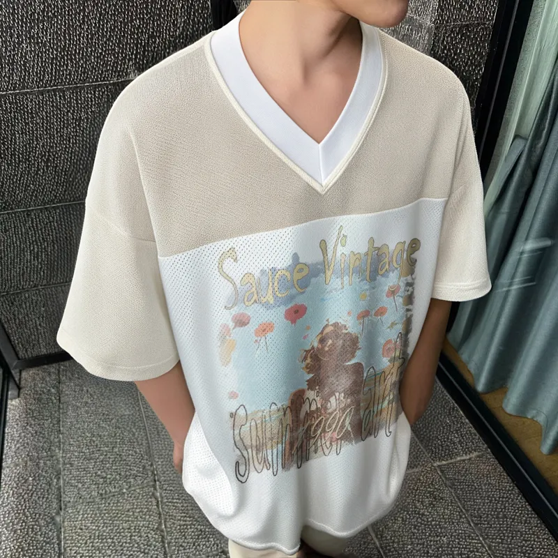 BEAR UNION T Shirt Unisex Apricot-4