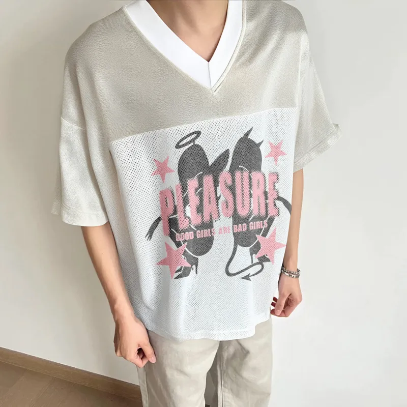 BEAR UNION Drop Shoulder Sleeve T Shirt Unisex Apricot-3